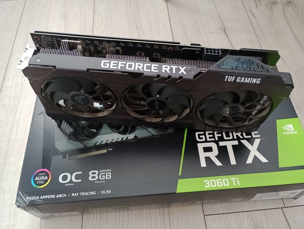 Asus tuf gaming rtx 3060 ti karta graficzna jak nowa
