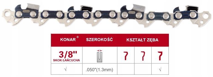 Łańcuch Do Piły Stihl 3/8'' 1.3mm 50 Ogniw Konar