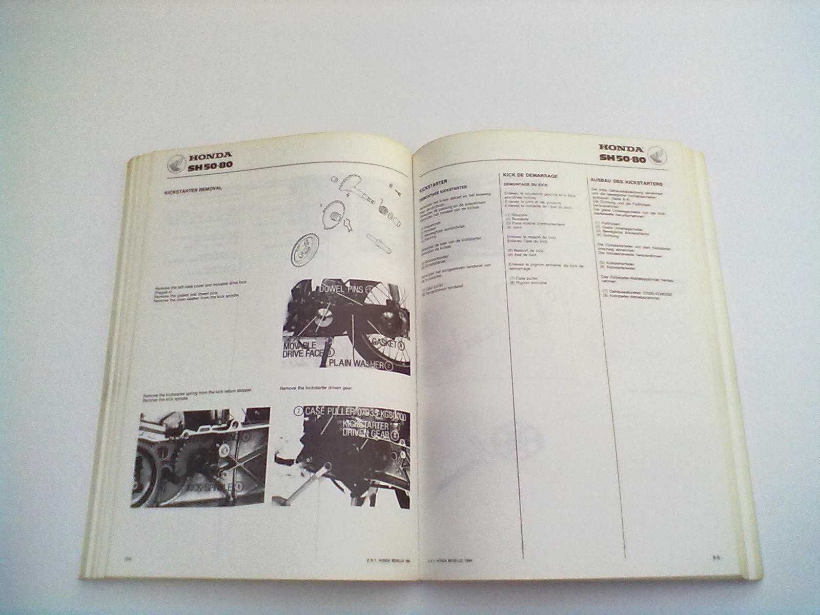 Manual Técnico Oficial Honda SH 50-80
