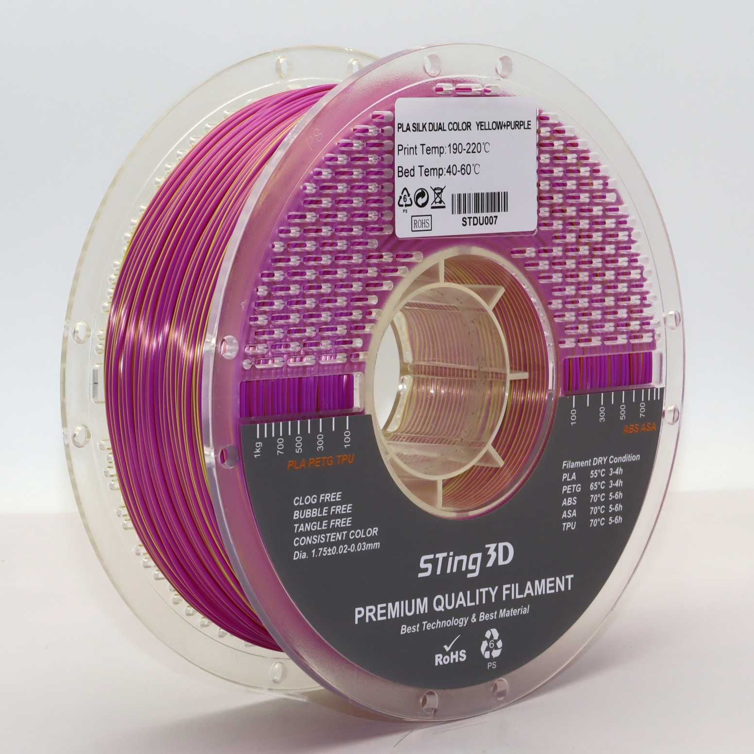 PLA silk Dual color