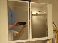 Armário WC luz Led
