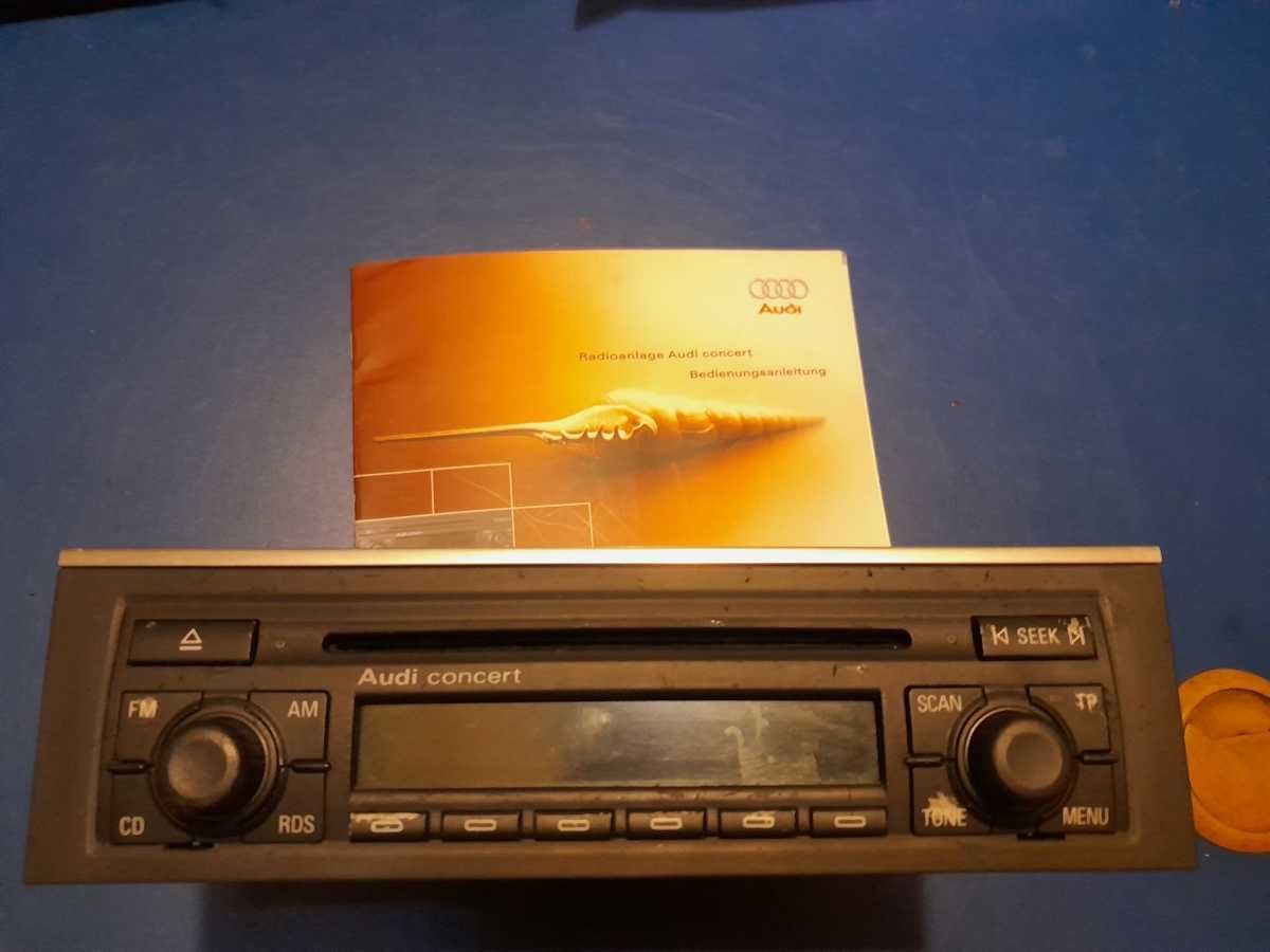 Radio CD Concert oryginalne Audi A4 B6 B7 8E0'035186L + kod z kodem