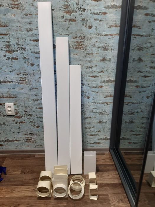 Продам вентиляционный канал 55×110 и комплектующие к нему!