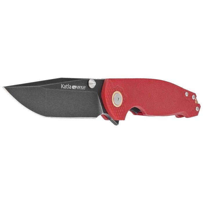 Nóż składany Viper Katla LE No 080/150 Red G10, Dark Stonewashed M390