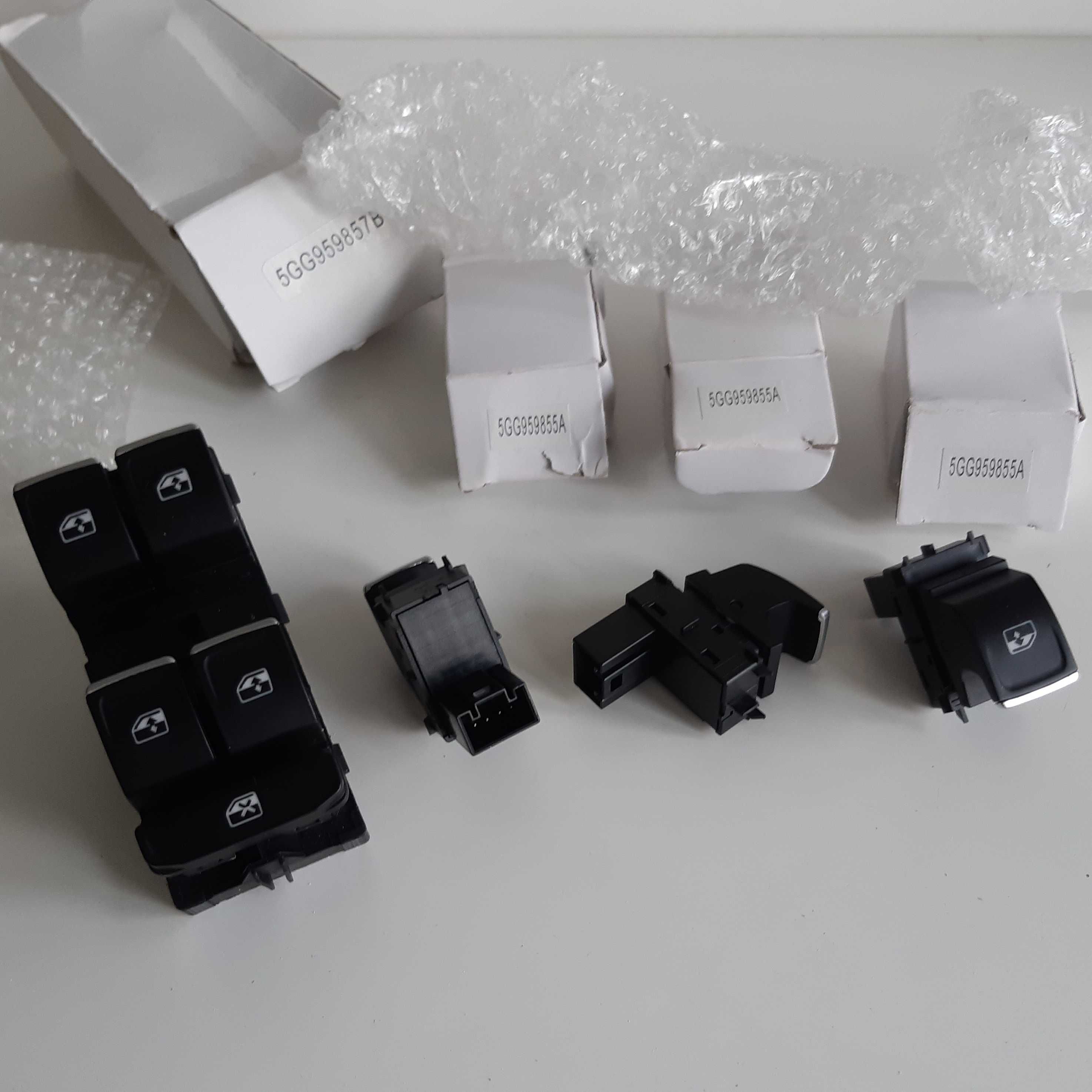 Conjunto Comandos Botões Vidros Eléctricos VW Golf Jetta Passat Tiguan