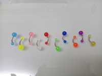 Piercing  umbigo fluorescente