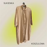 Sukienka koszulowa piaskowa