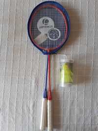 Conjunto raquetes de badminton