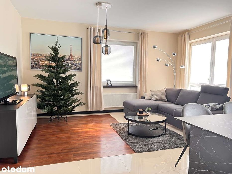 Słoneczne mieszkanie 3 pokoje garaż podziemny 2 łazienki - wyposażone