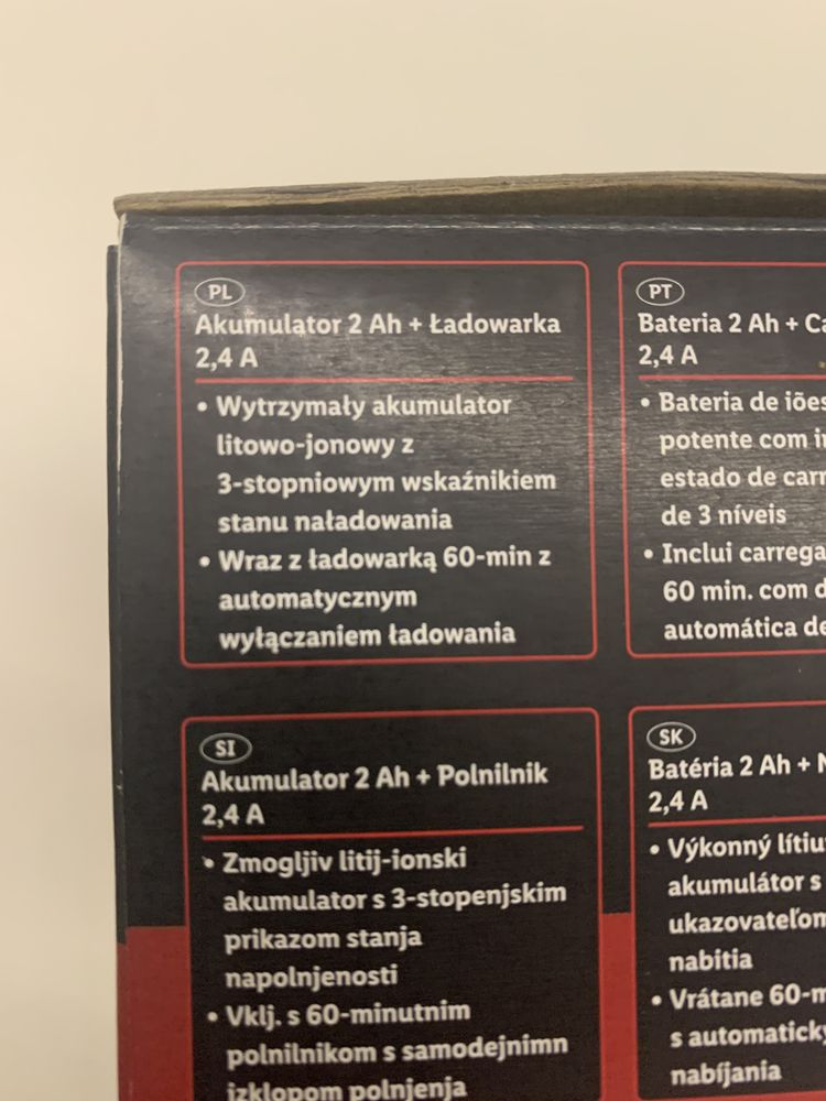 Wiertarka wkrętarka akumulatorowa + akumulator + ładowarka