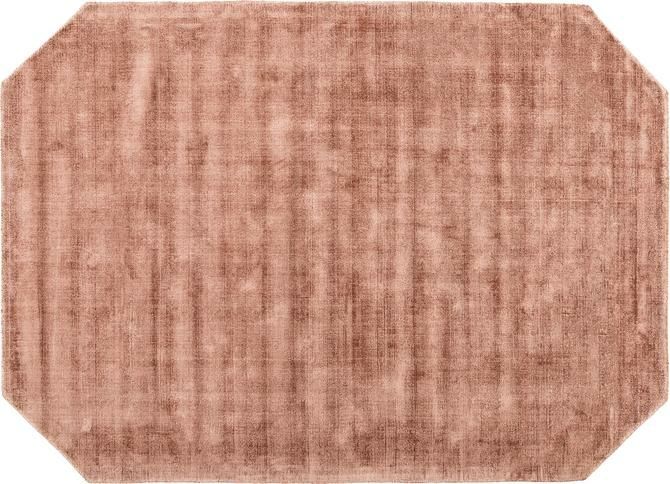 Śliczny dywan z wiskozy Jane Diamond 200x300 - kolor Terakota