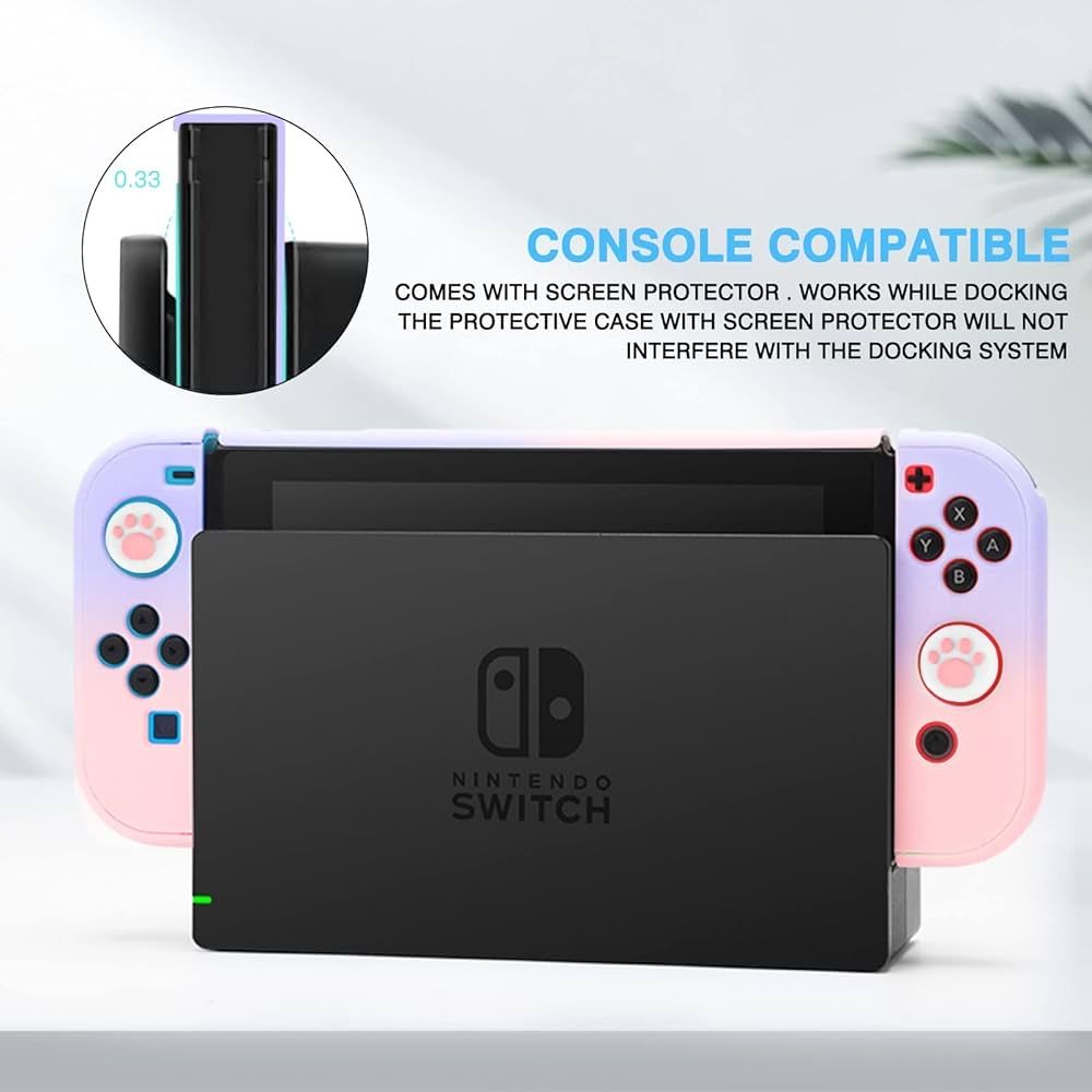 Etui case ochronne do nintendo switch dlseego z 2 szkłami hartowanymi