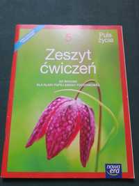 Zeszyt  ćwiczeń  Puls życia  do Biologii  kl.5.   Nowa era .