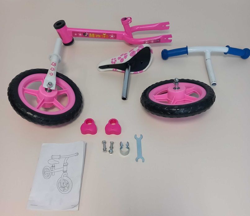 Stamp Rower rowerek biegowy 10" różowy Myszka Minnie A