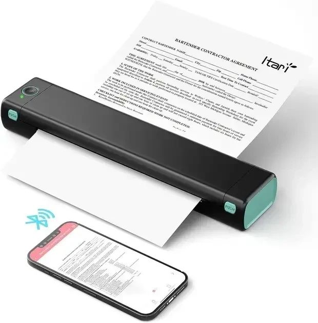 Акумуляторний термопринтер миттєвого друку з друком по Bluetooth