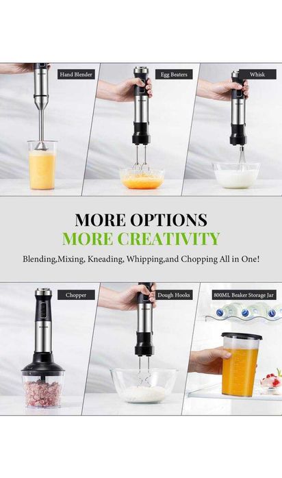 Blender ręczny Shardor  1200W DUZY ZESTAW