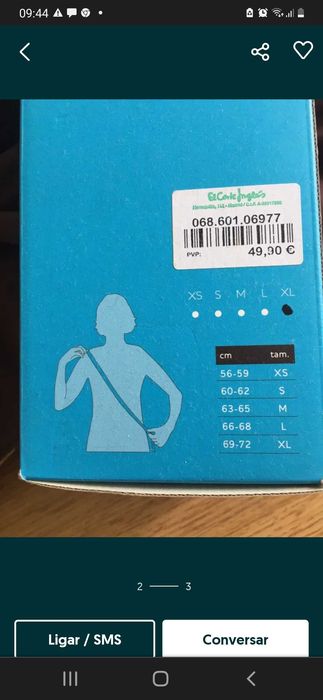 Sling bebé Baci Baby Tam S bebé feliz