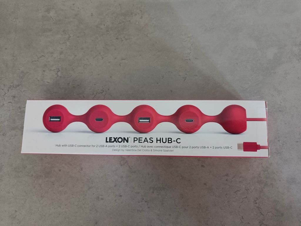 Nowy HUB USB-C Lexon Peas HUB-C – 4 porty (2x USB-A, 2x USB-C)