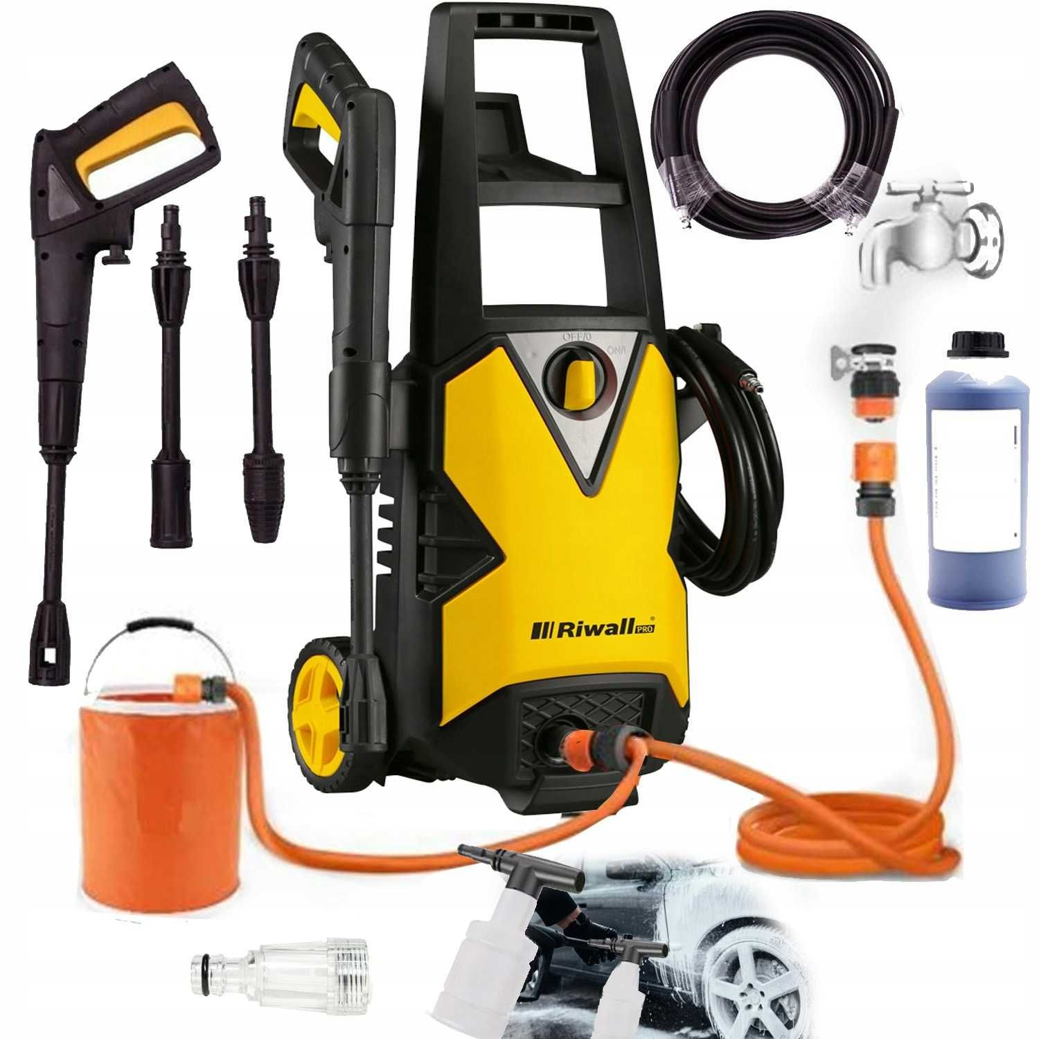 Мийка високого тиску Riwall L5. 230бар. Мойка высокого давления. Чехія