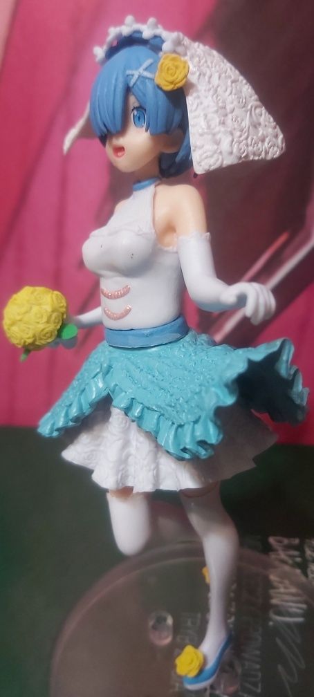 Figurka anime re zero rem ram suknia ślubna