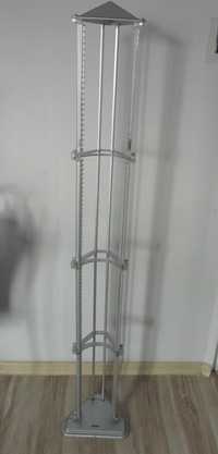Stojak na płyty Hama na 100 płyt, srebrny wysokość 140 cm