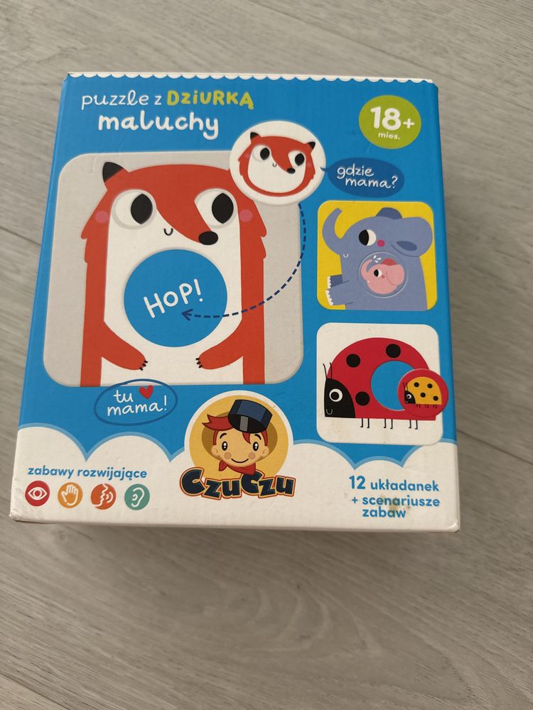 Puzzle z dziurką maluchy czu czu