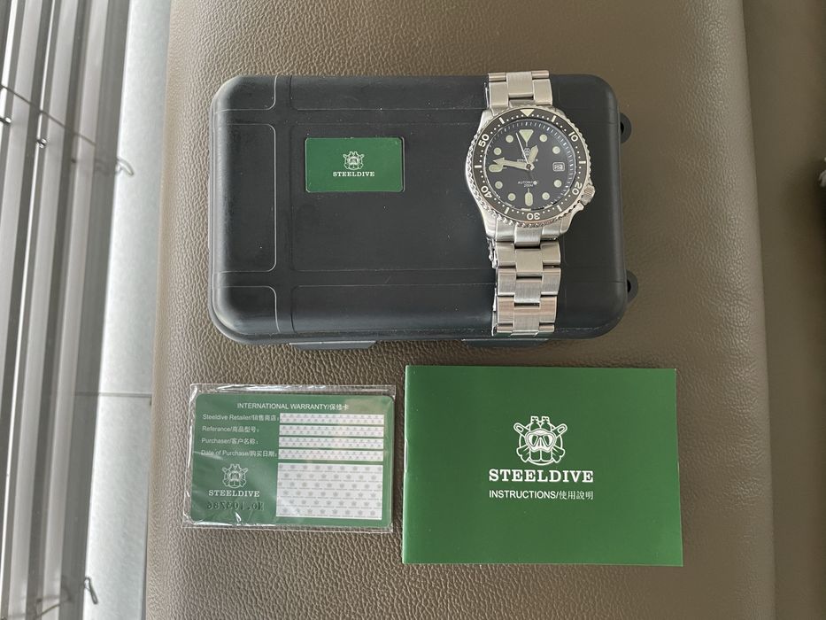 Zagarek diver Steeldive SKX007 nurek automat