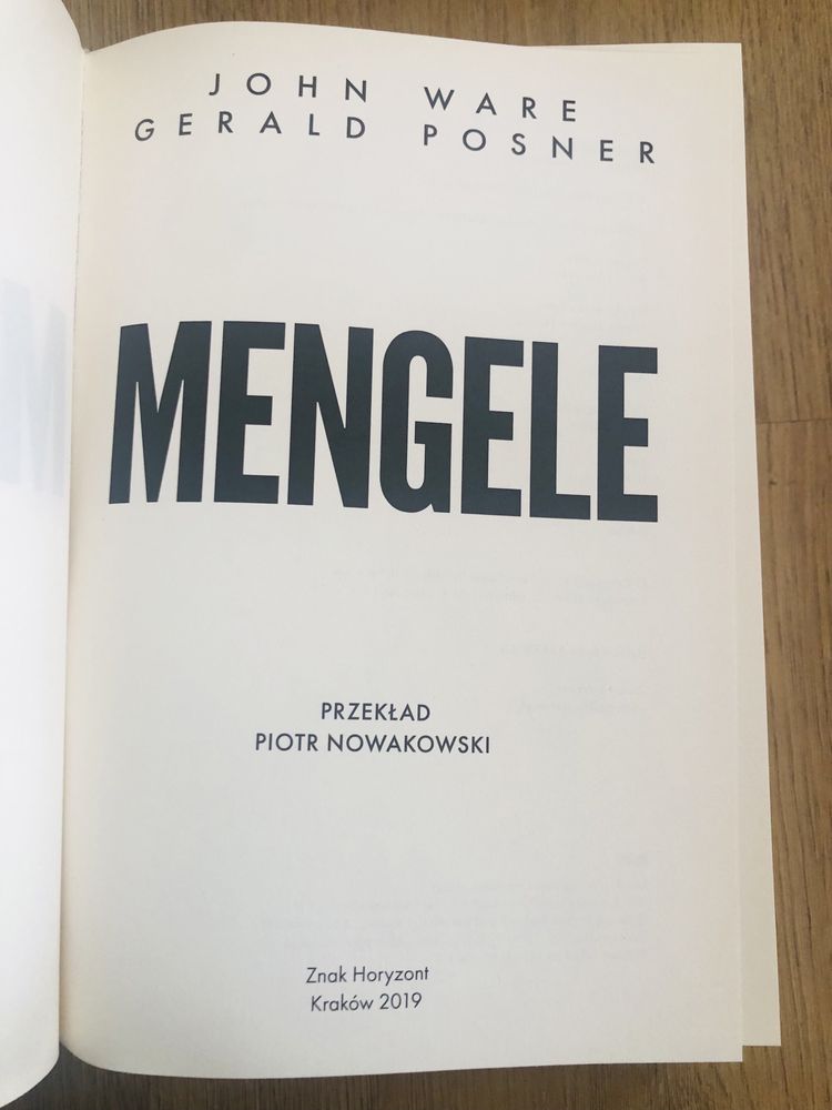 Mengele polowanie na anioła śmierci z Auschwitz John Ware Posner