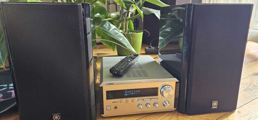 Yamaha RX-E200 PIANOCRAFT Amplituner+oryg.pilot i kolumny głośni