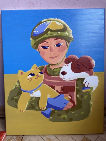 Картина Патріотична український військовий