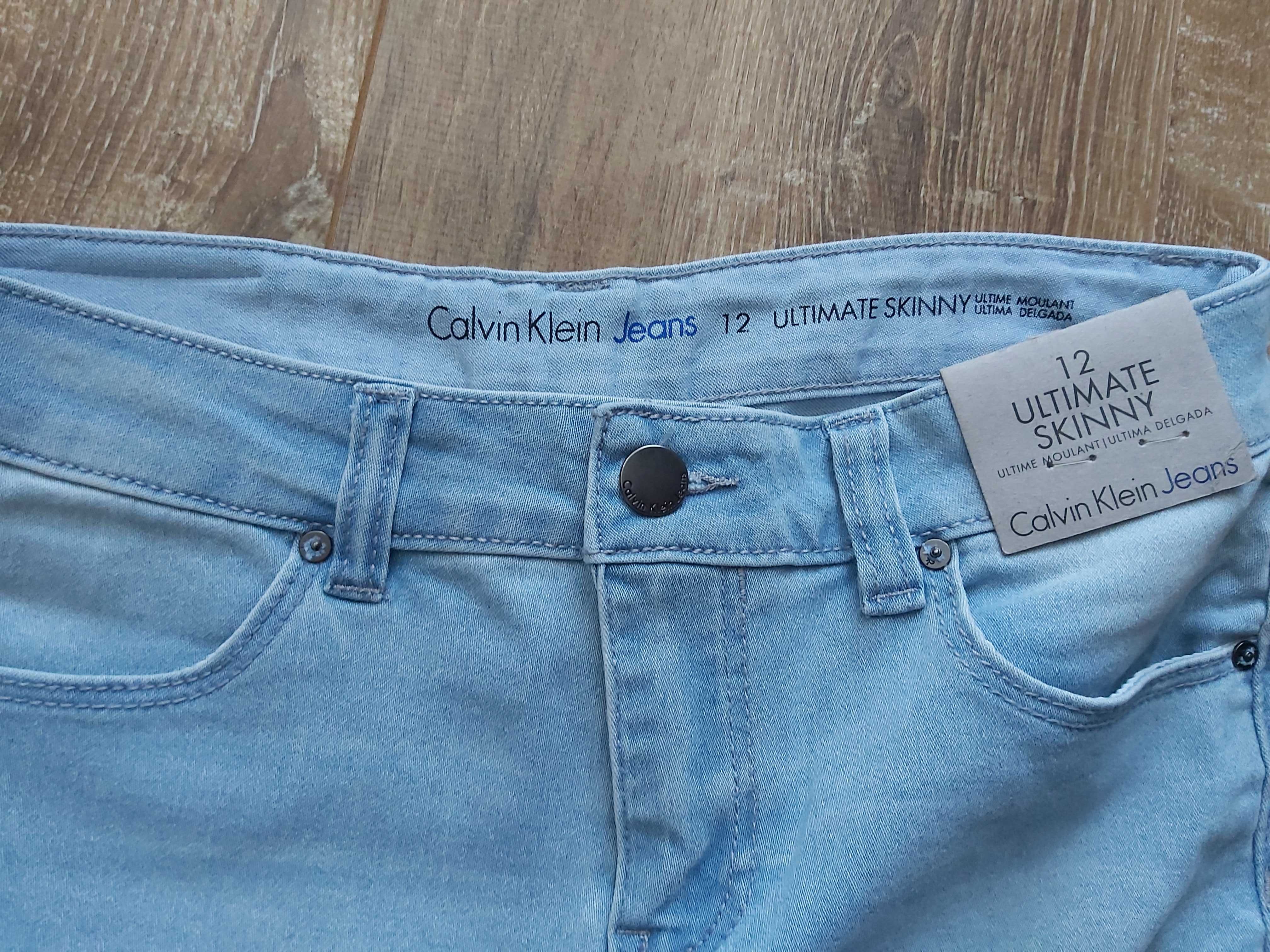 Nowe jeansy Calvin Klein na 12 lat