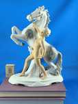 Amazonka, kobieta z koniem Fasold&Stauch Wallendorf #porcelana #ozdoba