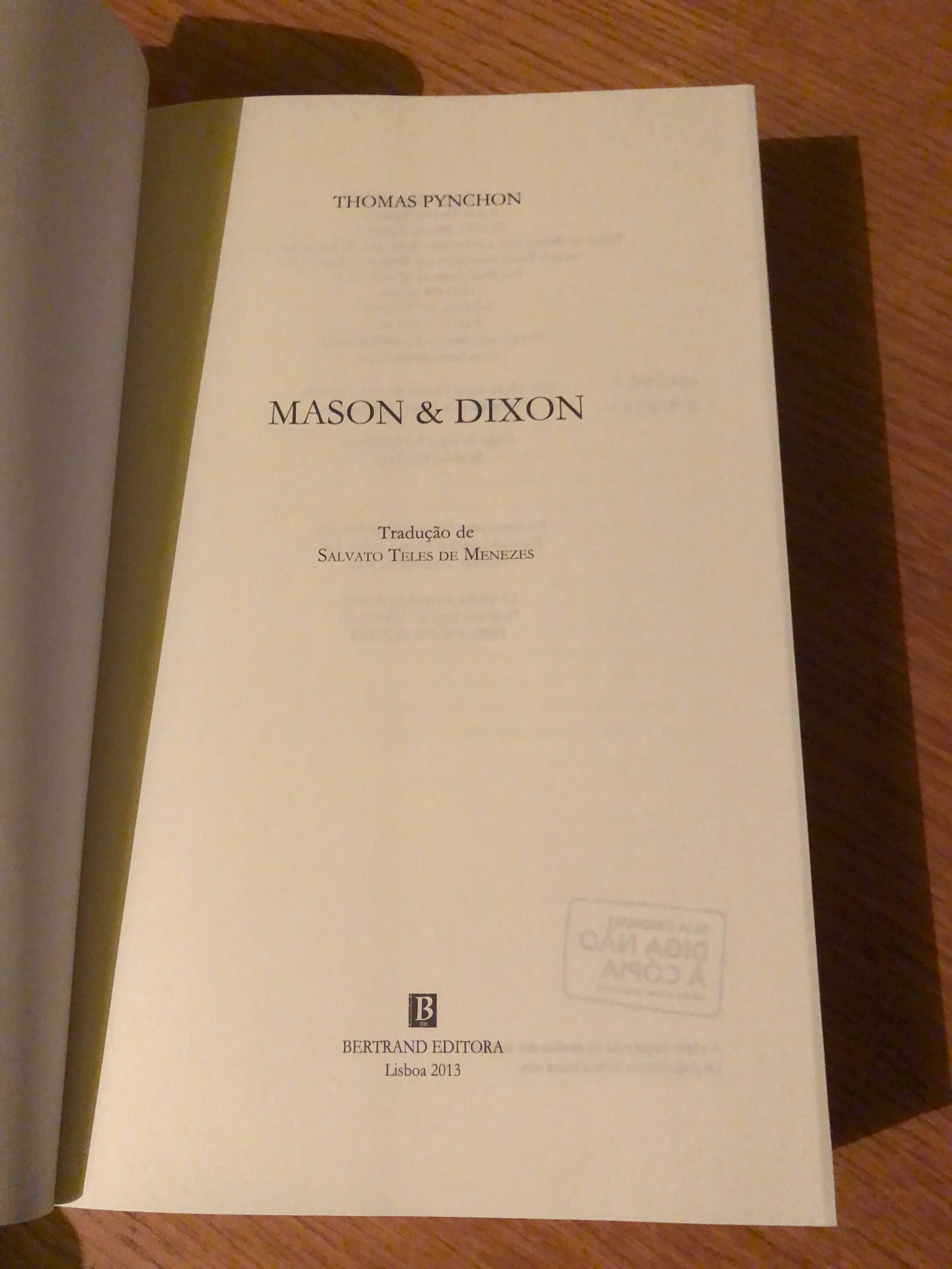 MASON & DIXON     Thomas Pynchon