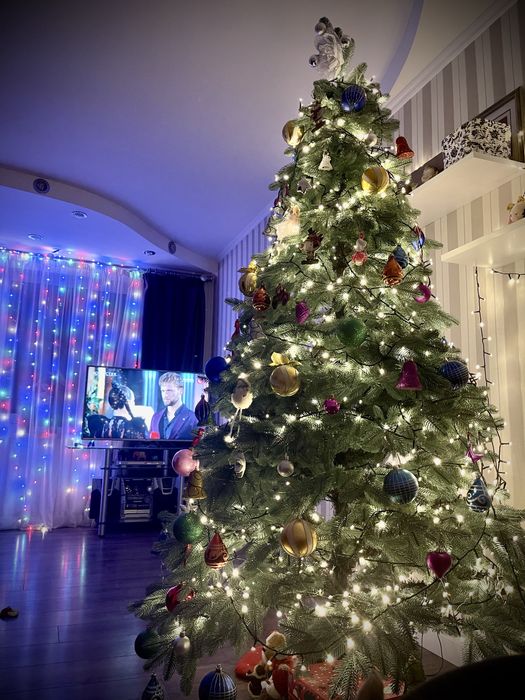 Елка искусственная литая, качество премиум, 2,3 метра