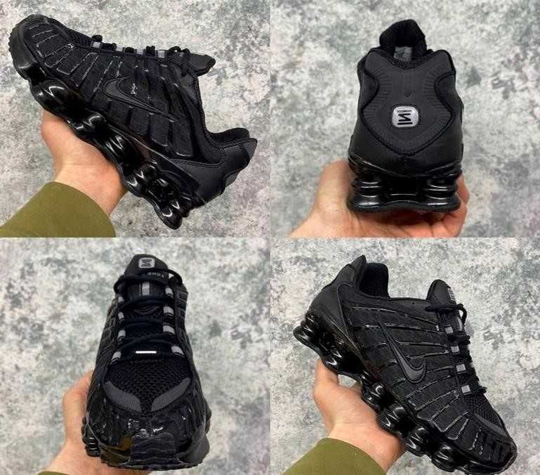 Мужские кроссовки Nike Shox TL All Black 40-45 найк шокс ТОП Весны