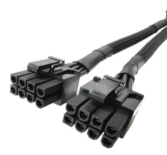 Кабель для видеокарт 18 AWG в оплетке GPU 8 pin -> 2 х PCI-E(6+2)