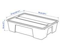 IKEA SAMLA 55 litry 79x57x18 cm z pojemnik przykrywką