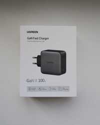 Зарядний пристрій Ugreen GAN X 100W 3 Type-C+USB-A PD 3.0 QC4.0 Black