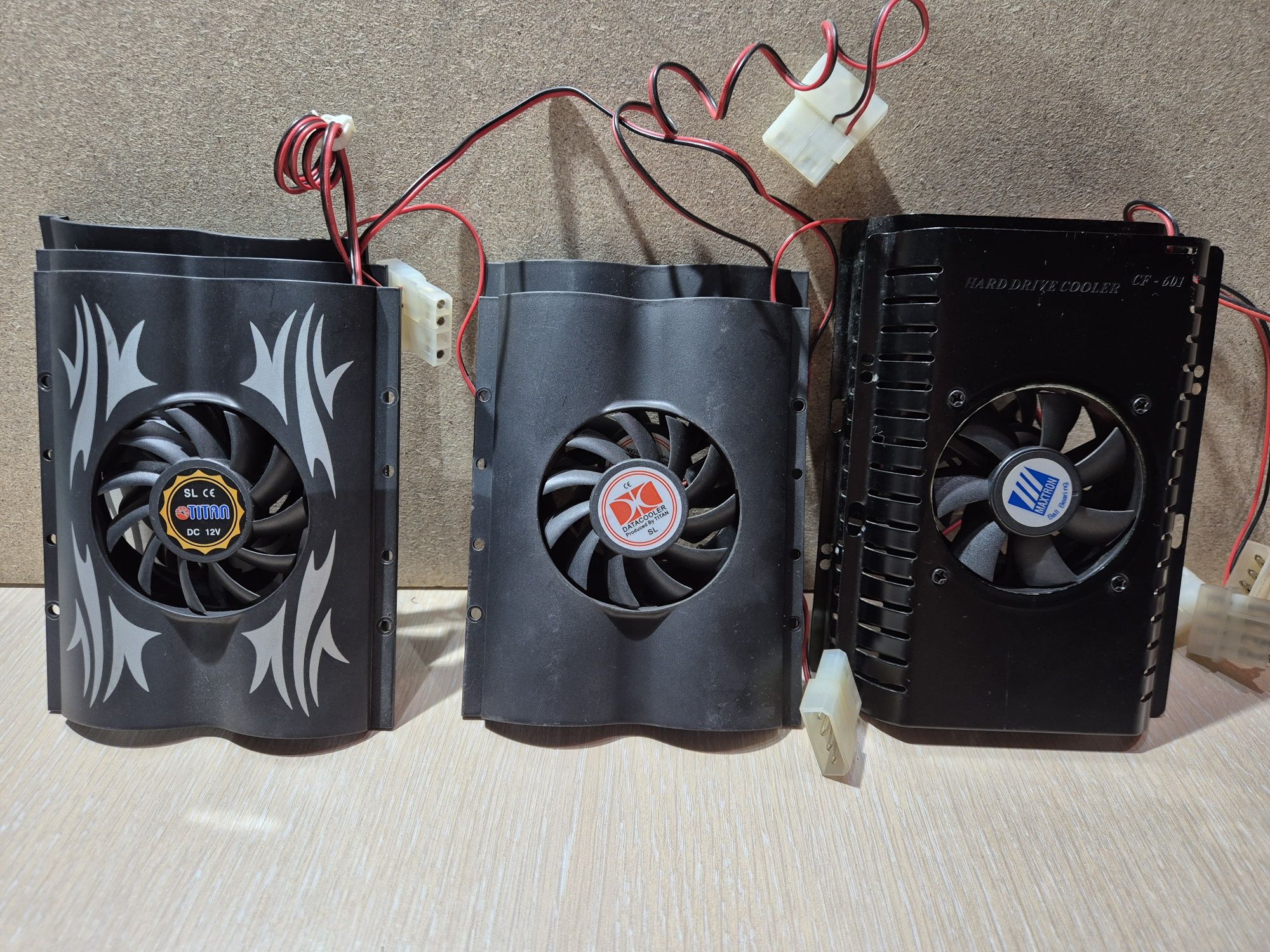 Кулери охолодження жорстких дисків, hdd. Titan, deepcool, maxtron