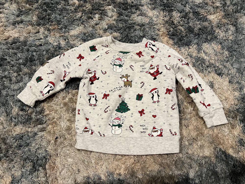Niemowlęca bluza świąteczna j nowa 74 cm Mikołaj Boże Narodzenie