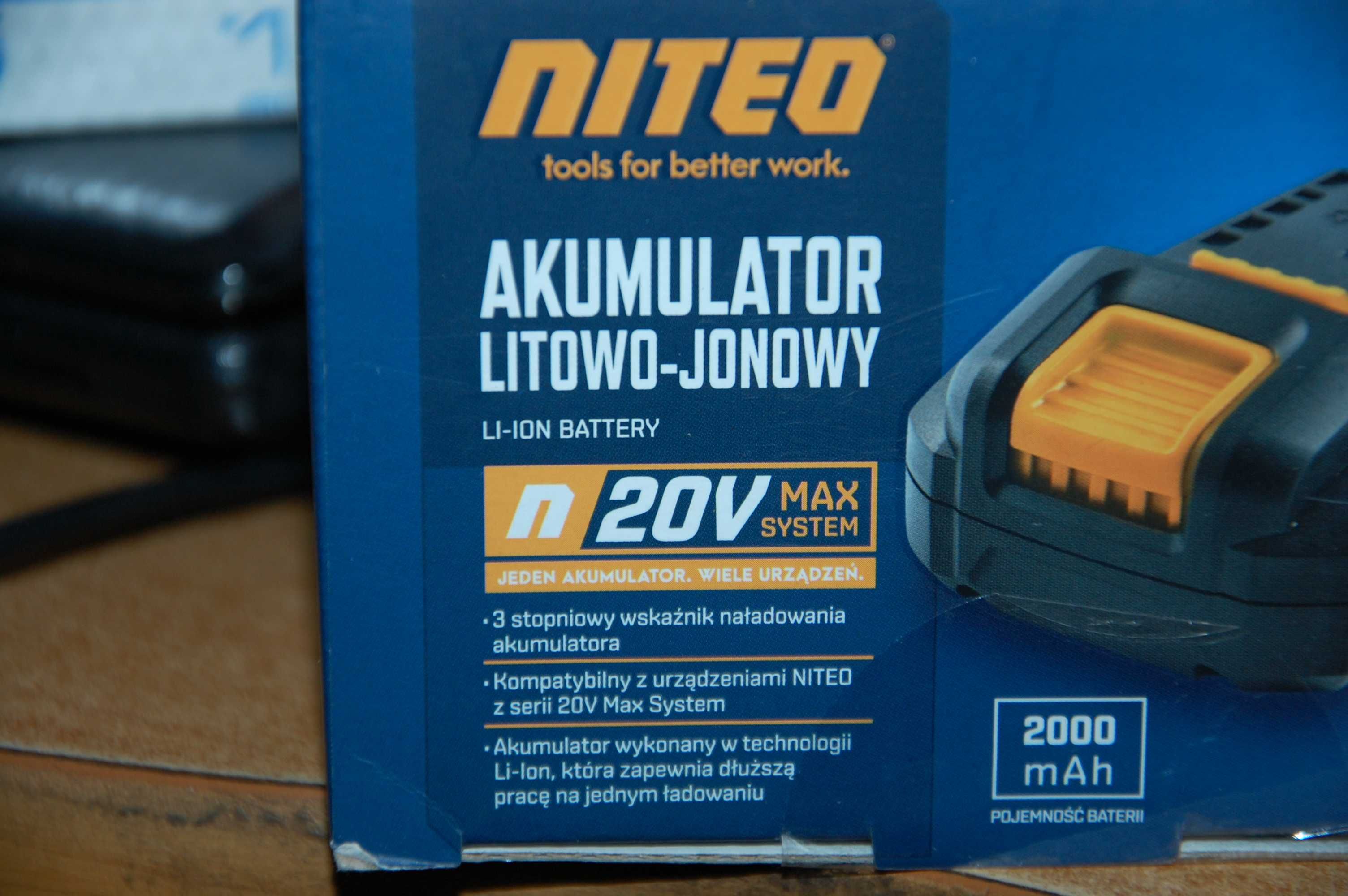 nowy akumulator  niteo 20v li-ion