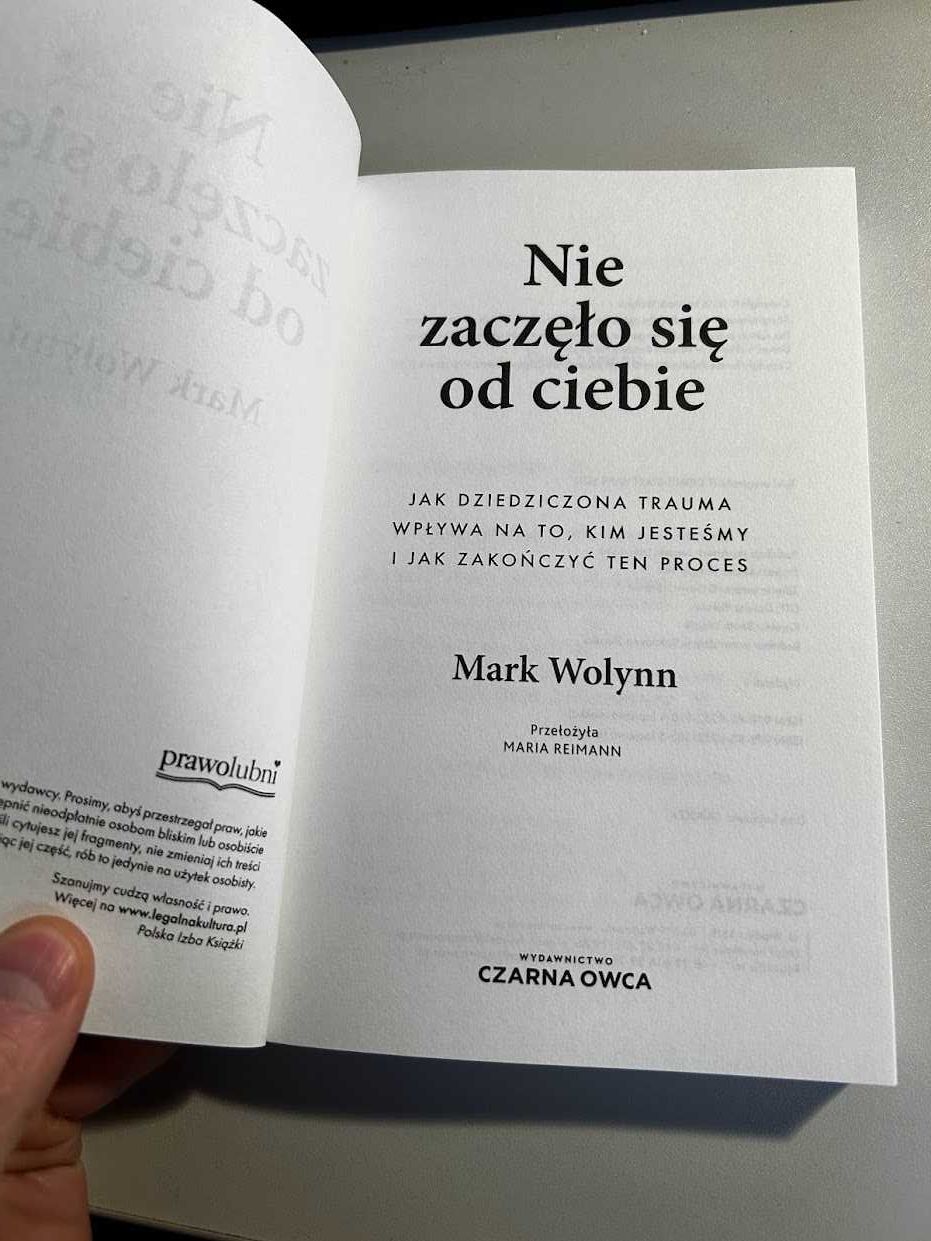 Nie zaczęło się od Ciebie  Autor:Wolynn Mark 24h