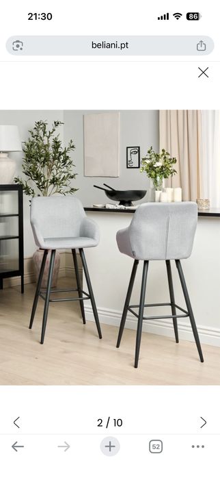 Bancos altos bar / ilha cozinha