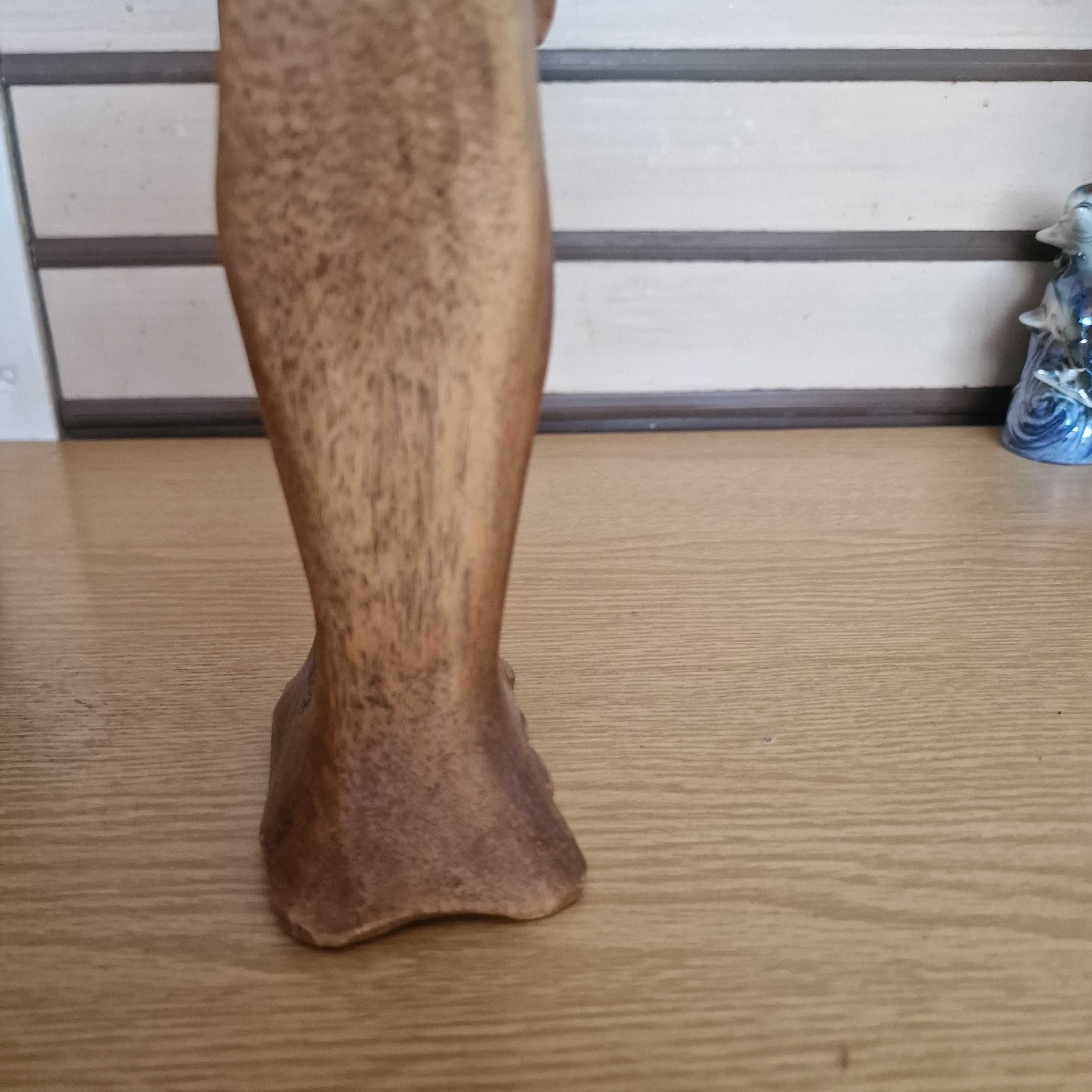 Figurka rzeźba para w tańcu drewno egzotyczne