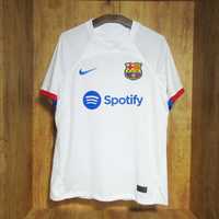 FC Barcelona 23/24 Koszulka Piłkarska Nike Biała (XS-XXL) [NADRUK]