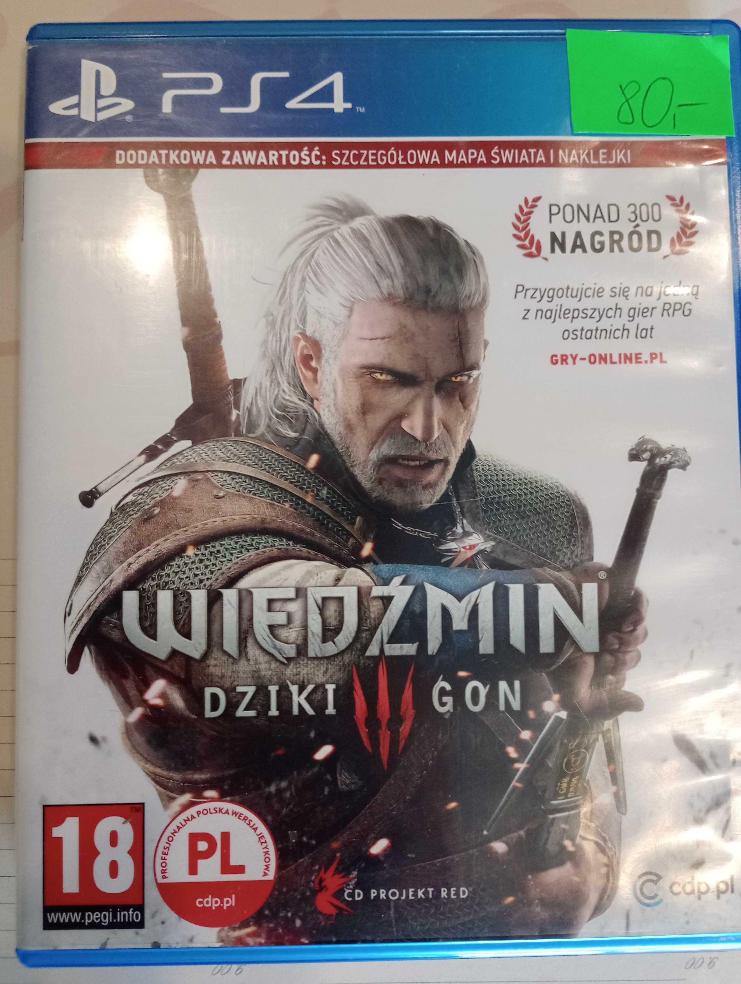 Ps4 Wiedźmin 3 Dziki Gon pl PlayStation 4