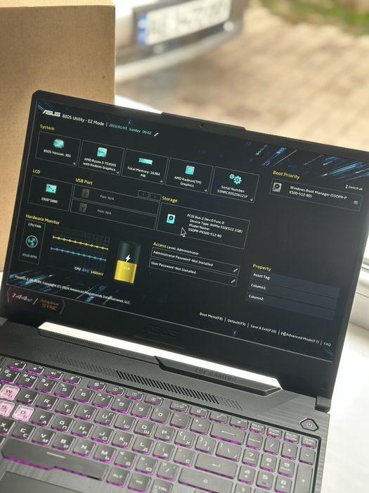 ‼️Asus Tuf A15‼️2024/Ryzen5-7535HS/RTX2050/DD5 16GB/Гарантия Месяц!