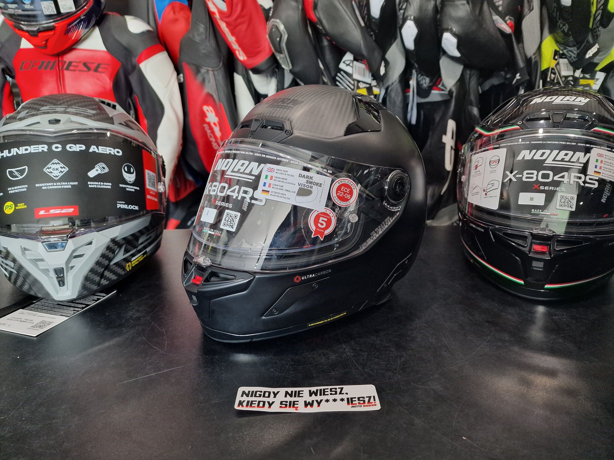 MotoSzafa Kask NOLAN X-804 RS ULTRA CARBON PURO GLOSSY !gratisy!
