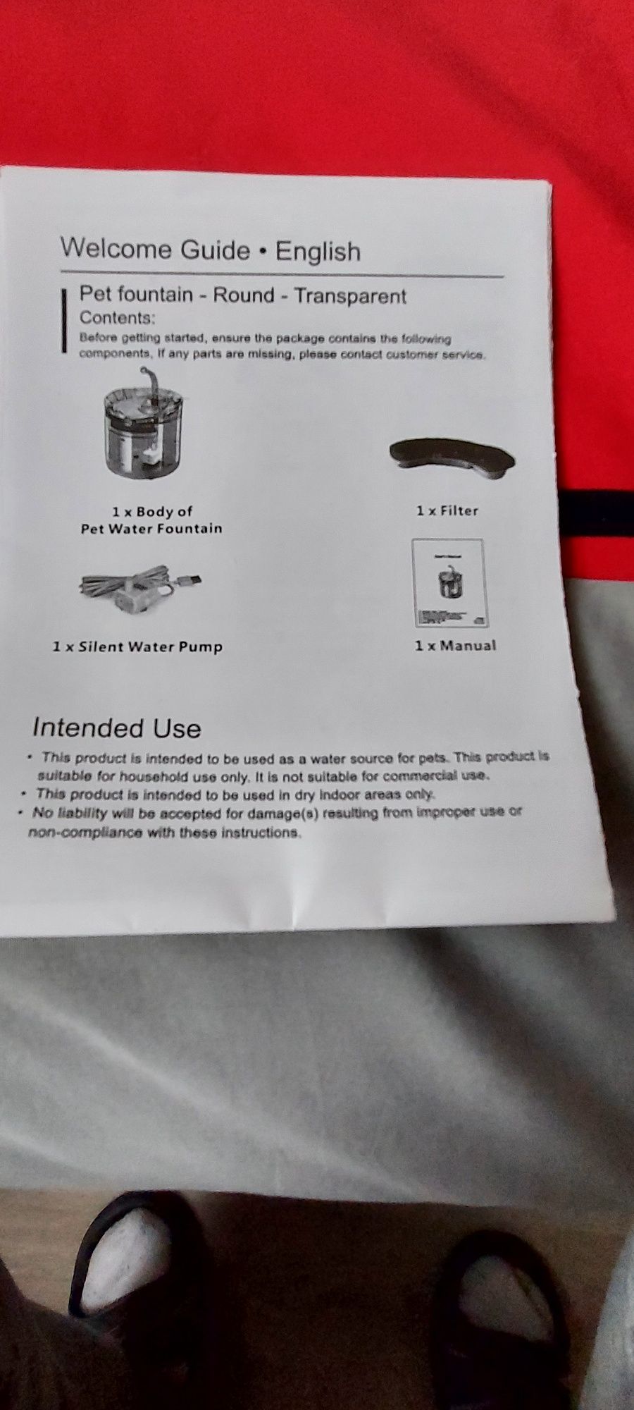 Poidło dla kota fontana