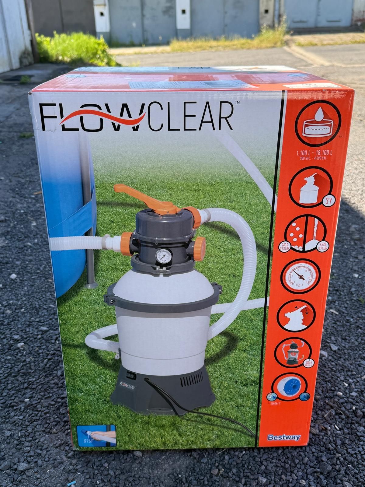 Pompa piaskowa filtrująca do basenów basenu 3028 L/h Bestway 58515